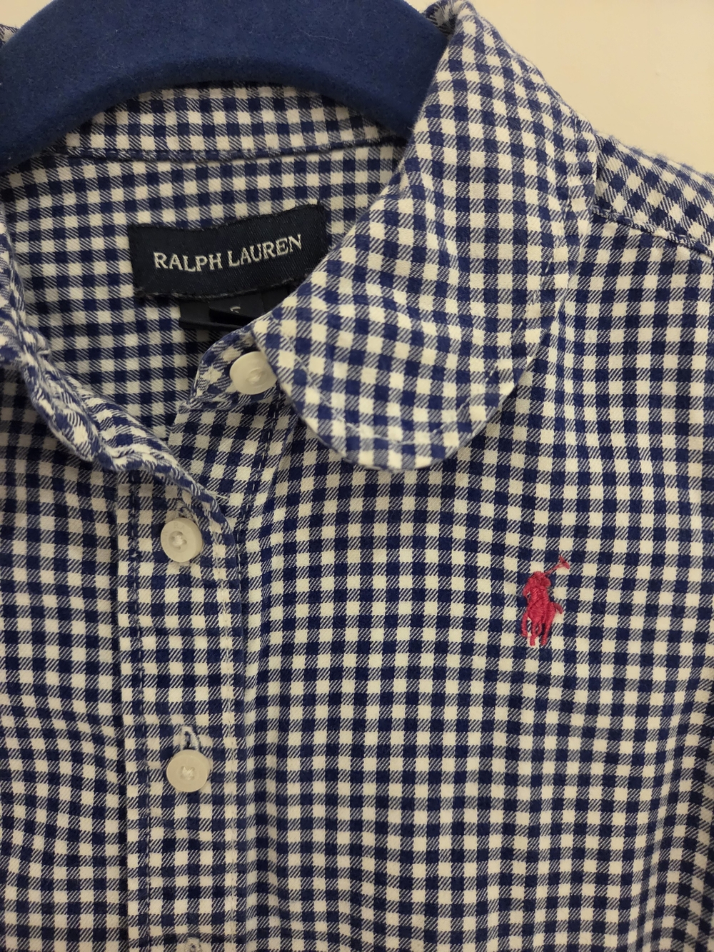 Ralph Lauren Kids Blue Gingham Button-Down Shirt